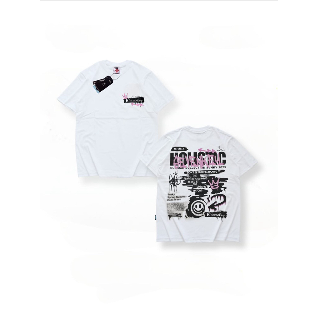 T-shirt katun distro sevenkey jepang // sevenkey official shop / kaos distro lengan pendek