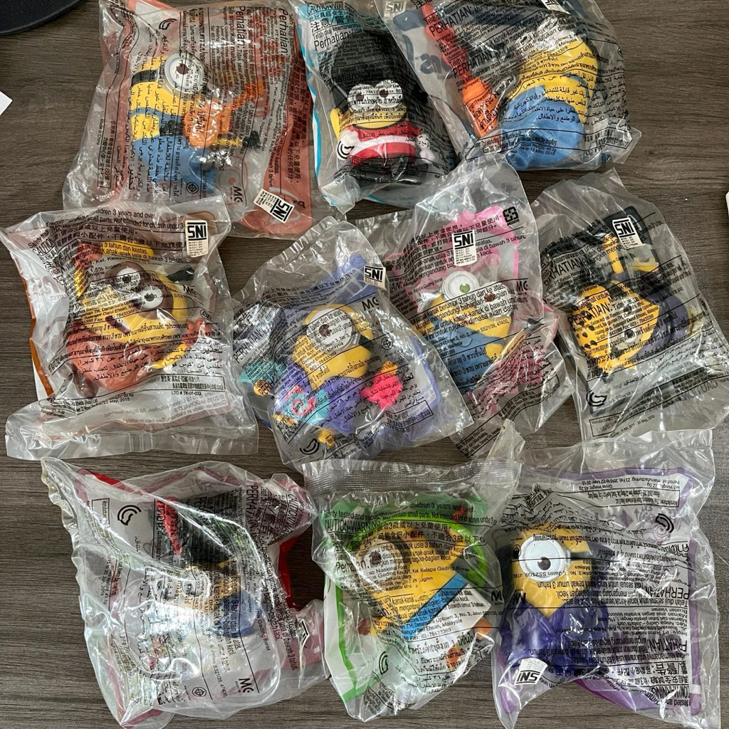 Happy Meal MCD Minions McDonalds New Segel minion Mainan Anak Koleksi Pajangan