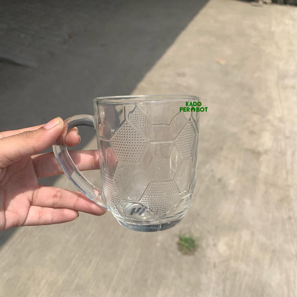 Gelas Bola Kaca Kecil - Cangkir Kaca Motif Bola - Gelas Cangkir Cantik
