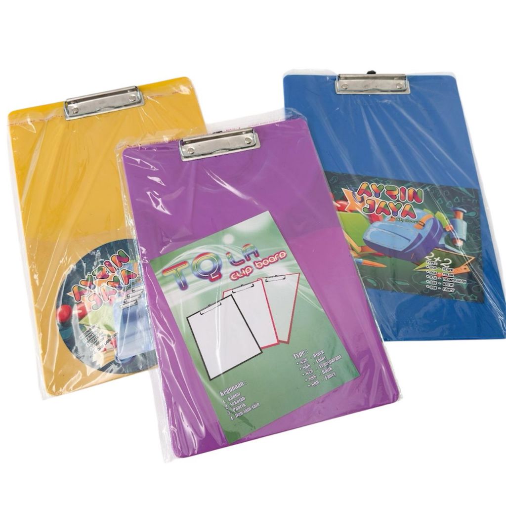

CLIPBOARD POLOS WARNA WARNI / ALAS PAPAN WARNA WARNI