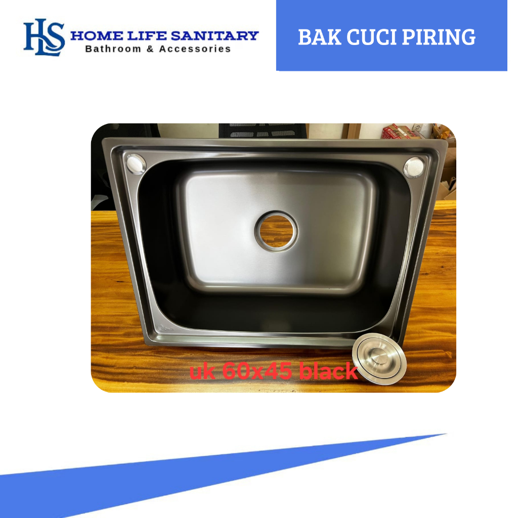 BAK CUCI PIRING HITAM STAINLESS SUS304/BAK CUCI PIRING STAINLESS