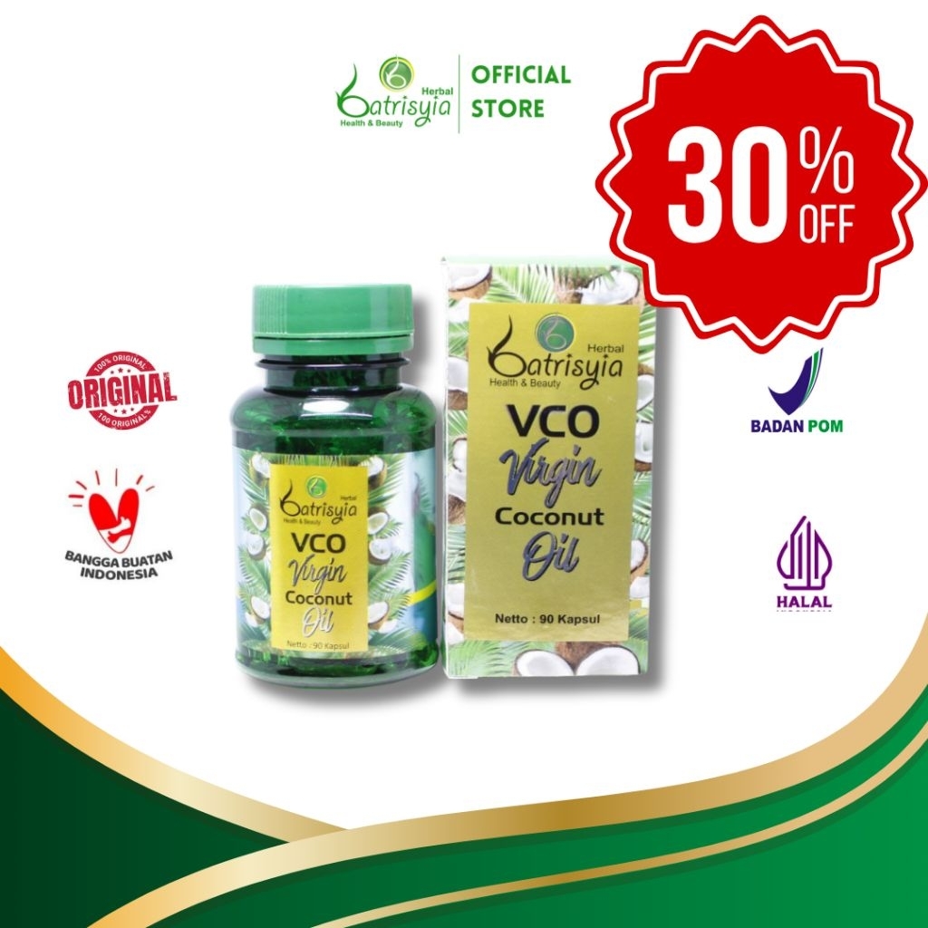 

Batrisyia Extra Virgin Coconut Oil Kapsul I Minyak Kelapa Murni Dengan Prises Dingin Tanpa pengawet