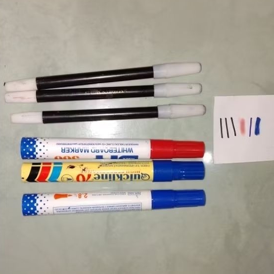 

Spidol besar & kecil bukan permanen, dpt 6