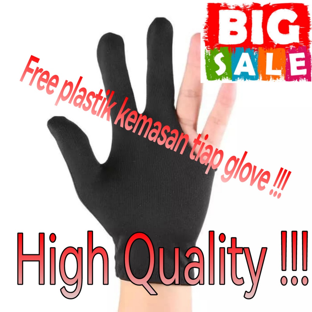 

Sarung tangan billiard kanan tangan kidal right hand glove billiar biliar (by Kantor)