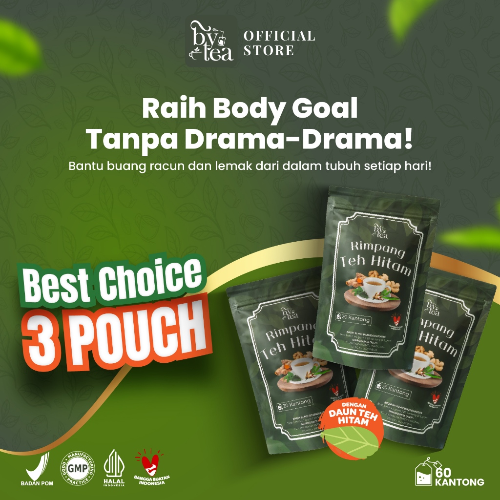 

Bytea Teh Rimpang Hitam - Minuman Rempah Rimpang Herbal By Tea Untuk Pelangsing Dan Detok Tubuh