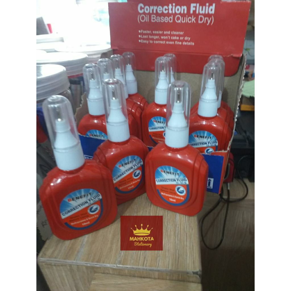 

Tip Ex Cair BENEFIT CF-101M 10 ml/Correction Fluid Murah