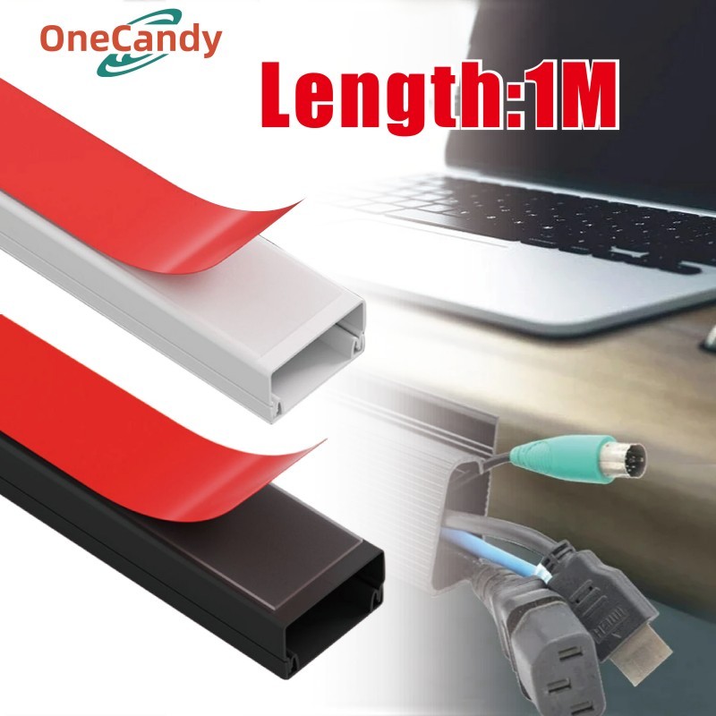 100CM Pipa Penutup Kabel Dinding Tempel Dinding Lantai Di Tembok PVC Cover Penutup Kabel Cable Duct 