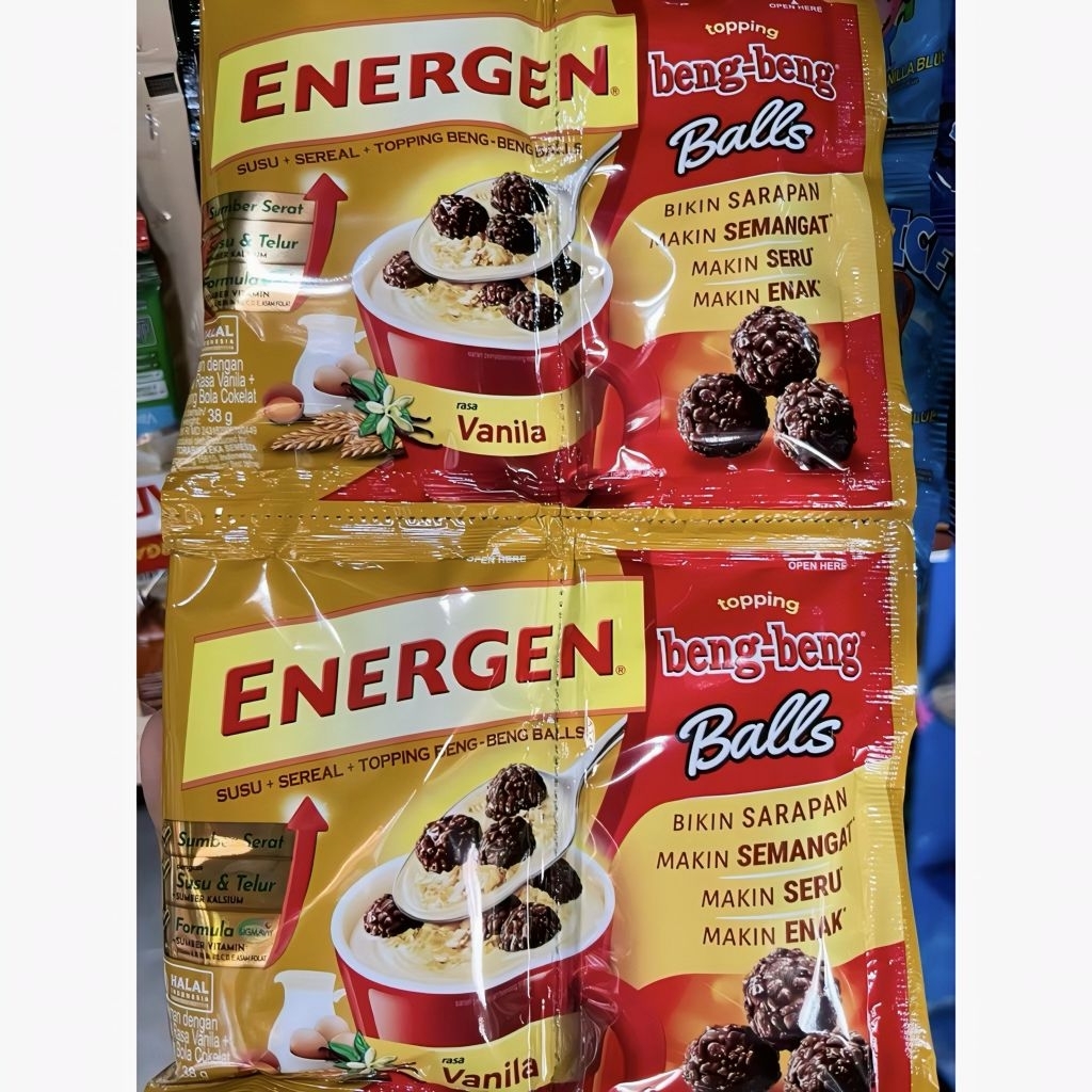 

Energen Vanila Topping Beng Beng Balls 380 gr ( 10 Pcs x 38 gr )