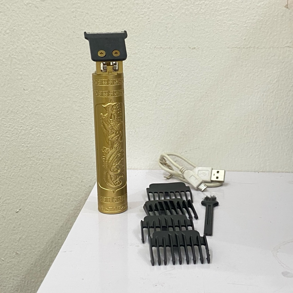 KODAI Alat Cukur Pria T9 Vintage USB Mesin Cukur Jenggot Rambut Listrik Rechargeable