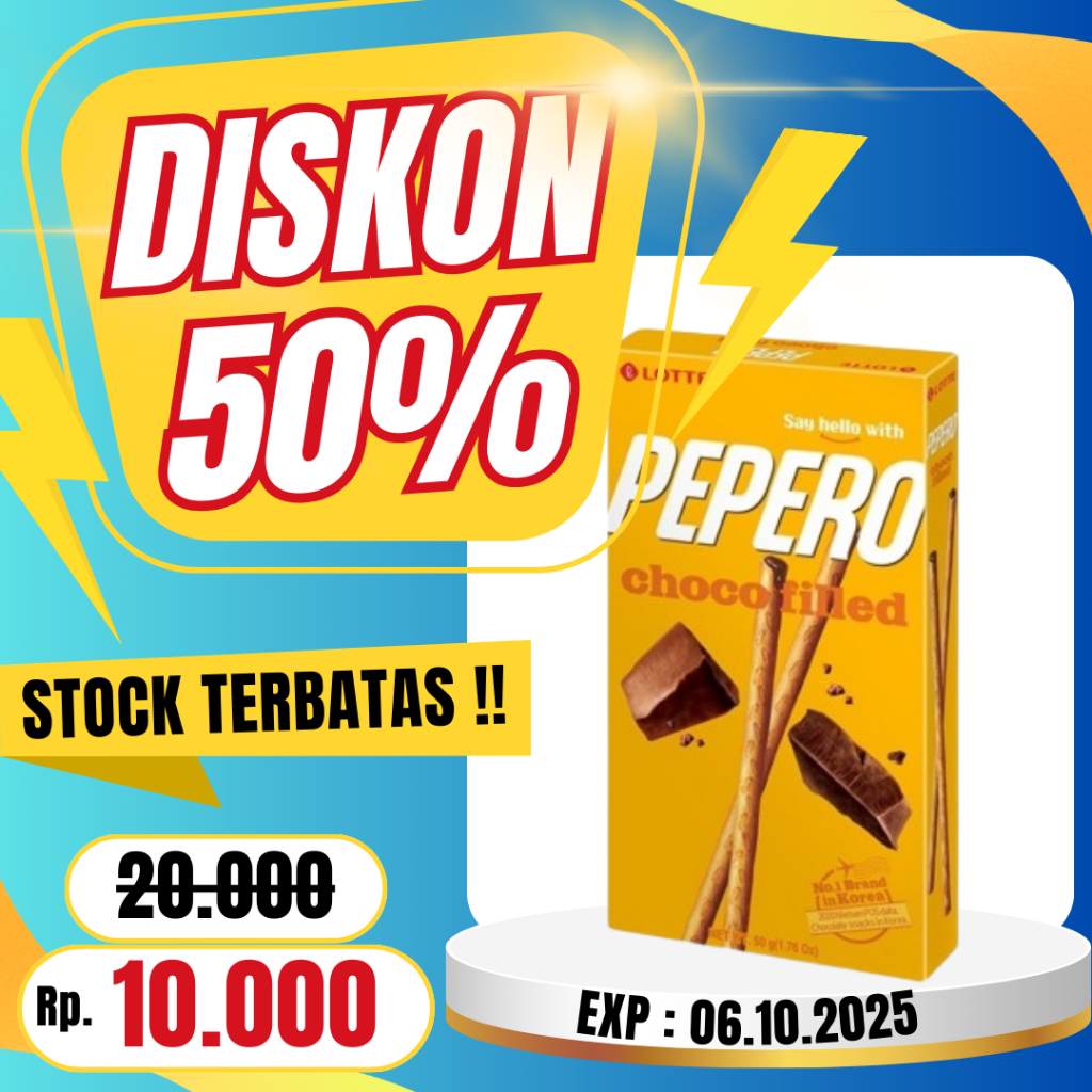 

Lotte - Choco Filled Pepero 45gr Stick Coklat