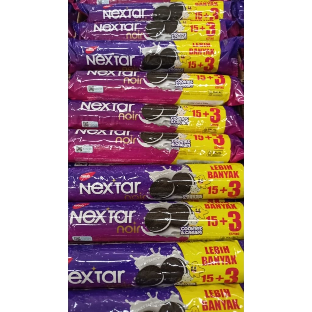 

Nextar Noir Nabati dengan jumlah total 18 keping (15 + 3 gratis), exp jan 2026