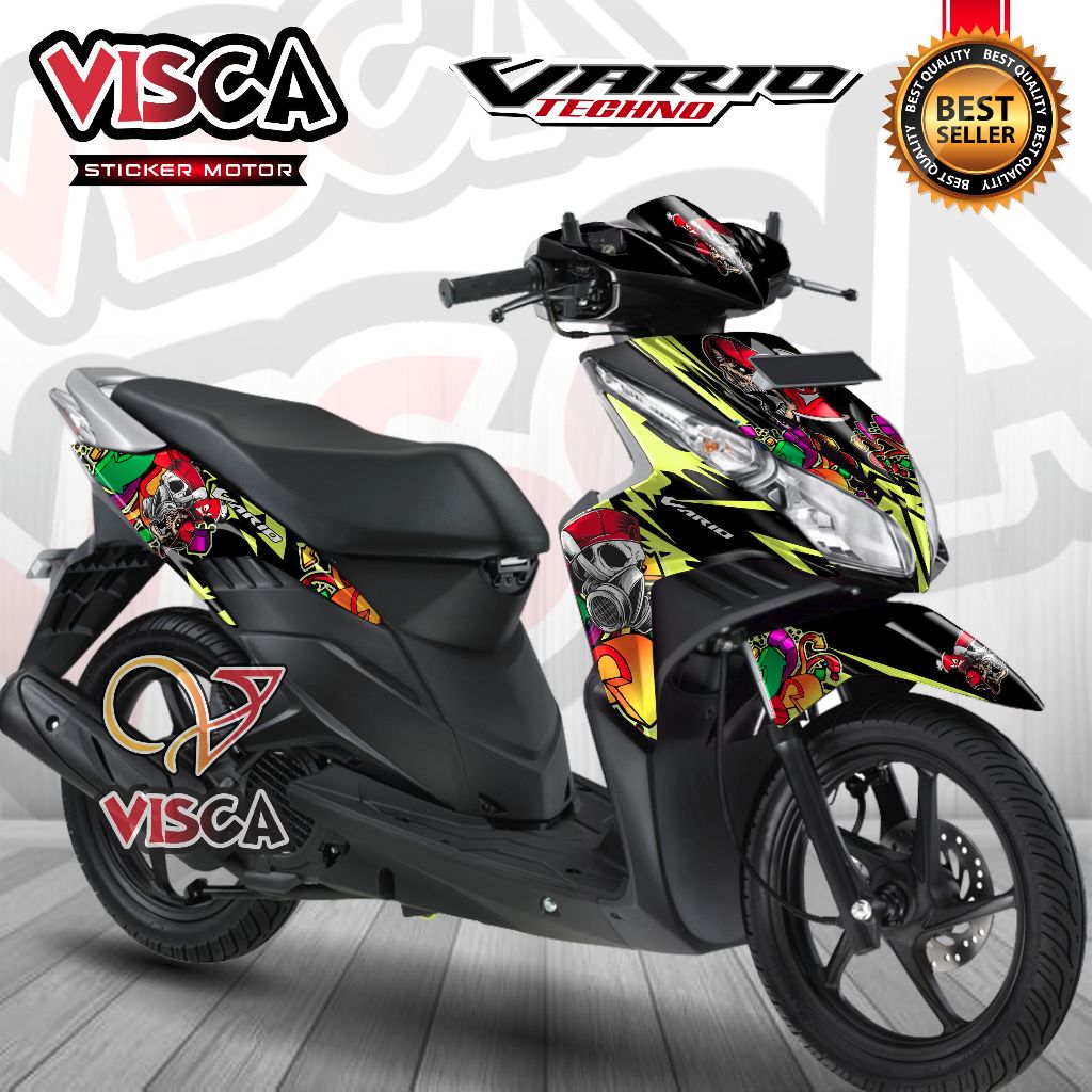 Decal Vario 110 Techno Full Body Stiker Vario 110 Techno Full Body Striping Vario 110 Techno Variasi