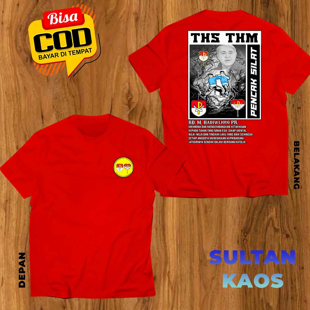Kaos Dewasa Sablon Pasukan Gereja THS RD M HADIWIJOYO - Kaos Distro Pencak Silat THS/THM Community 8