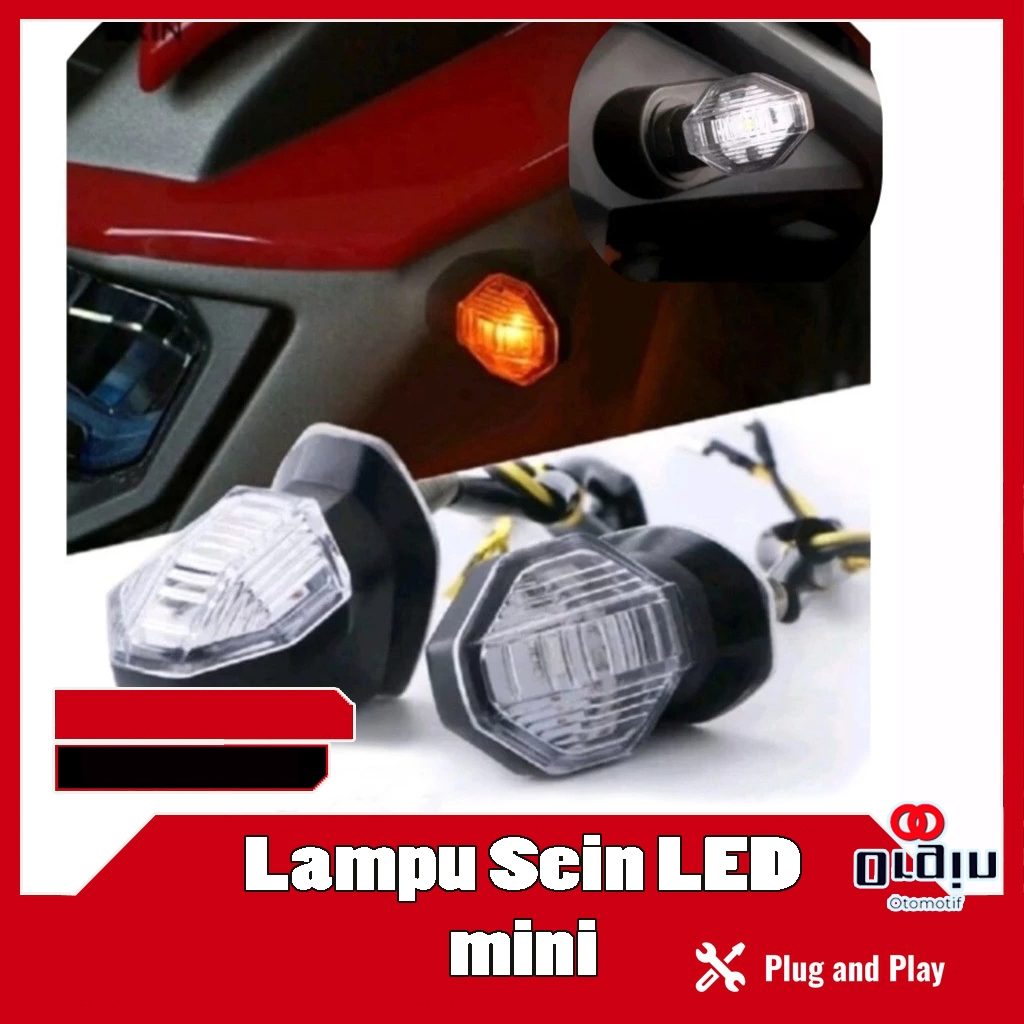 Lampu sein mini universal vario cb 150 adv king beat ninja klx reting sein led sen beat