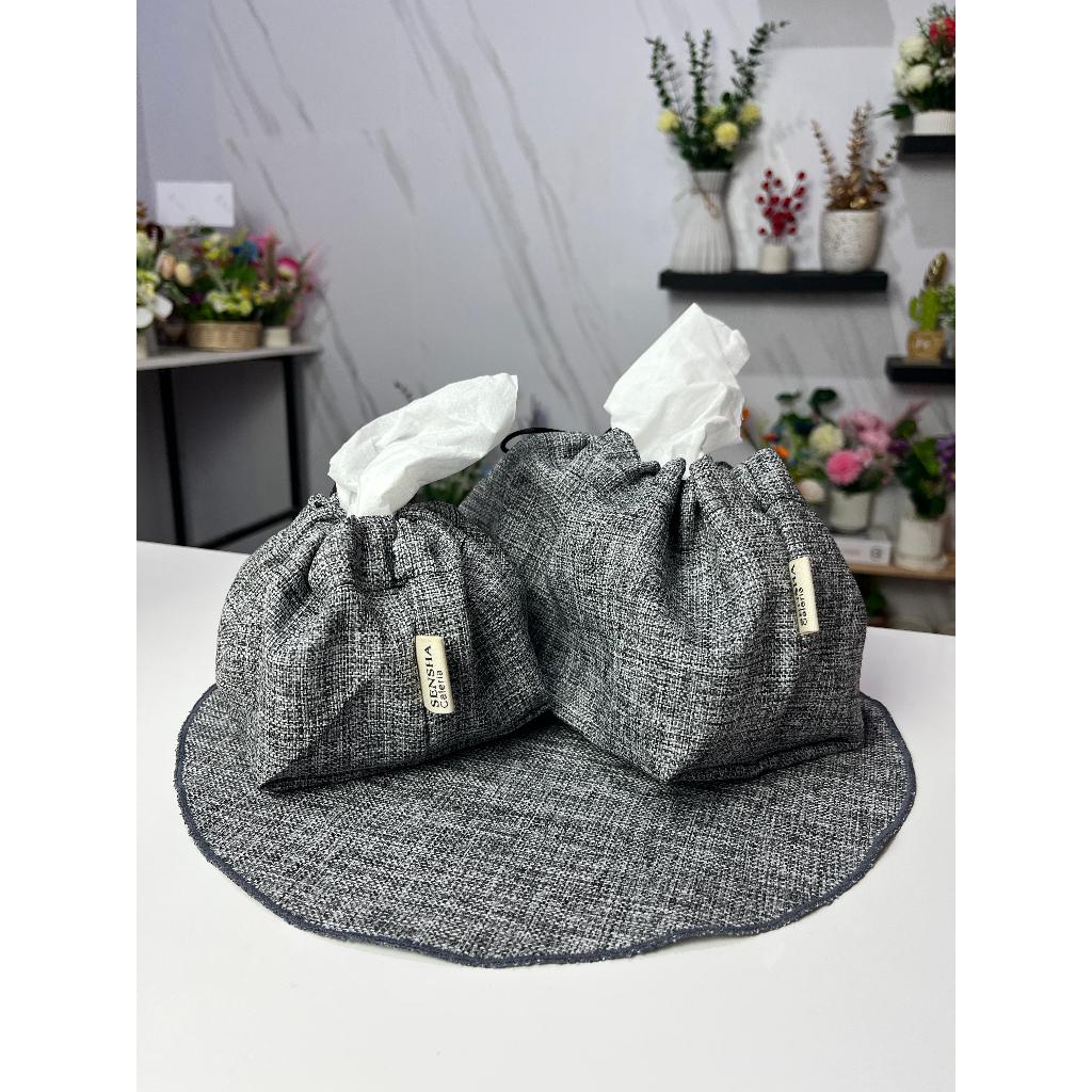 SHENSA GALERIA COVER TEMPAT TISU ESTETIK / TUTUP TEMPAT TISU KAIN / KAIN SERUT COVER TEMPAT TISU