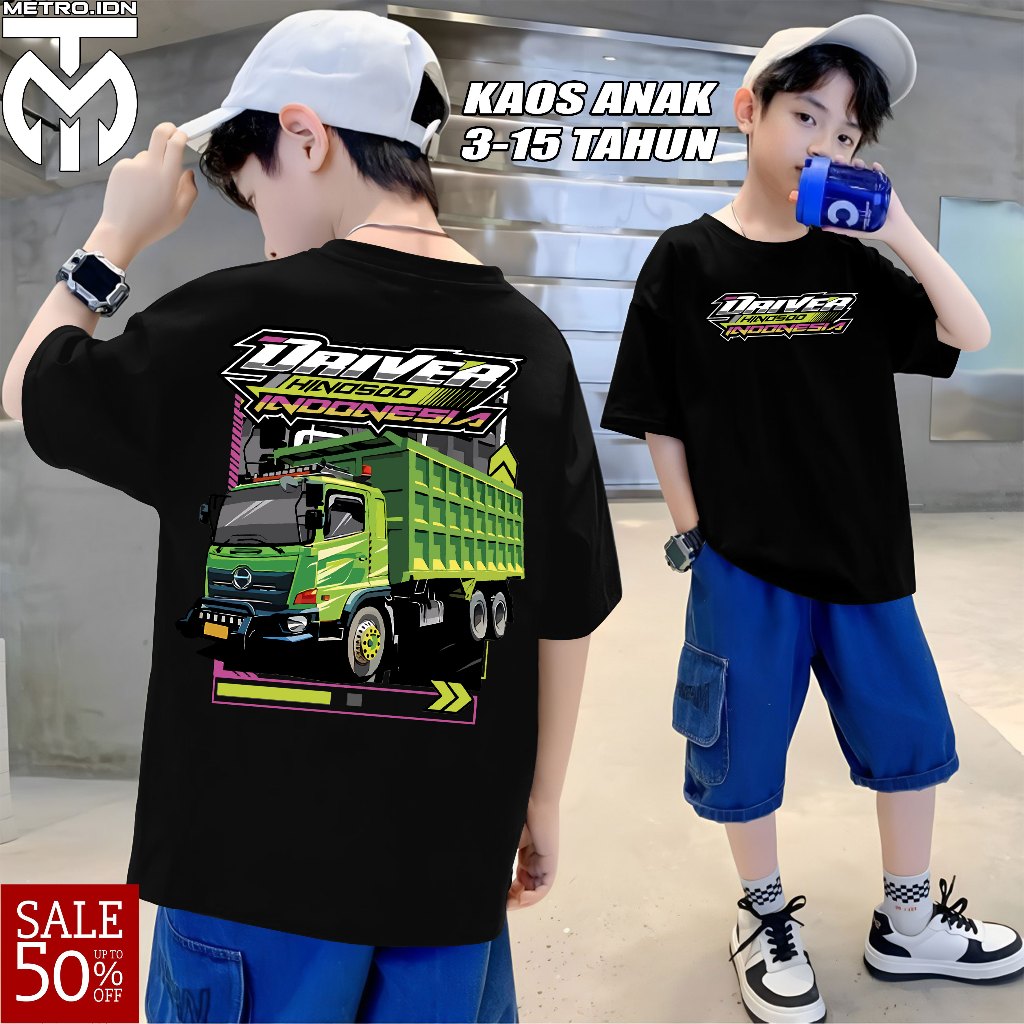 Kaos anak Driver Muda Indonesia (Driver Truck Hino 500)