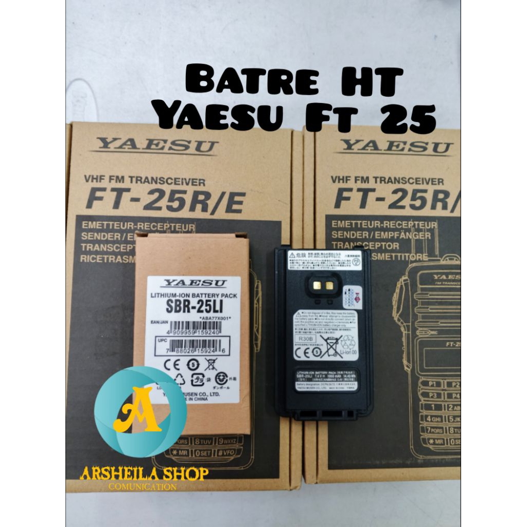 Batre HT Yaesu Ft 25R Yaesu Ft 65 R Sbr 25 Li