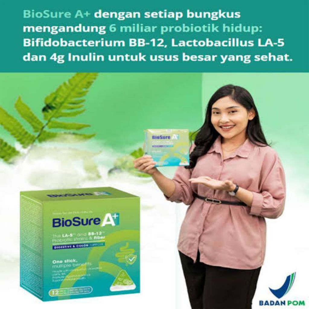 

BIOSURE A+ SUSU PROBIOTIK BIOSURE A PLUS ASLI ORIGINALMILK SUSU OBAT USUS BESAR MAAG GERD ASAM LAMBUNG AMBEYEN