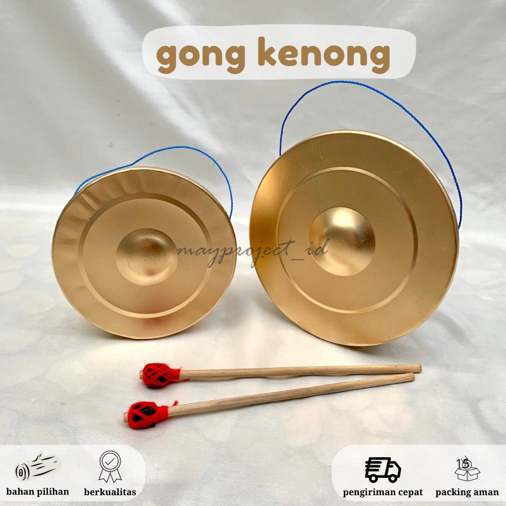 Alat Musik Gong Mini Gamelan Gong Kenong Kecil Mainan Anak