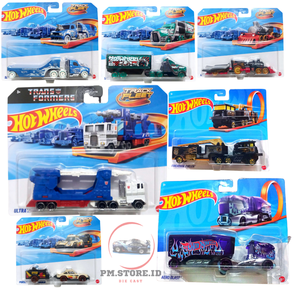Hot wheels truck angkut mobil trailer original mattel hot wheels murah