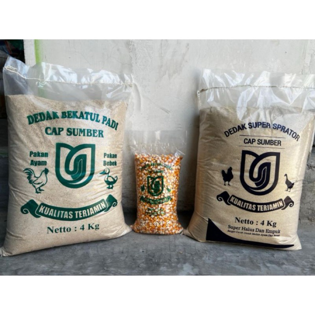 PAKET DEDAK BEKATUL 4 KG + JAGUNG 1 KG + DEDAK SPARATOR 4 KG