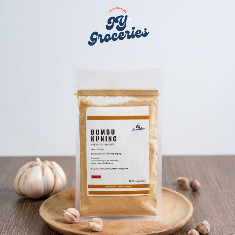 

Jy Groceries Bumbu Kuning Dry Rub - Bumbu Marinasi Ayam Serbaguna Tanpa Gula - Diet Karnivora Keto DEBM Dada Fillet Rendah Kalori