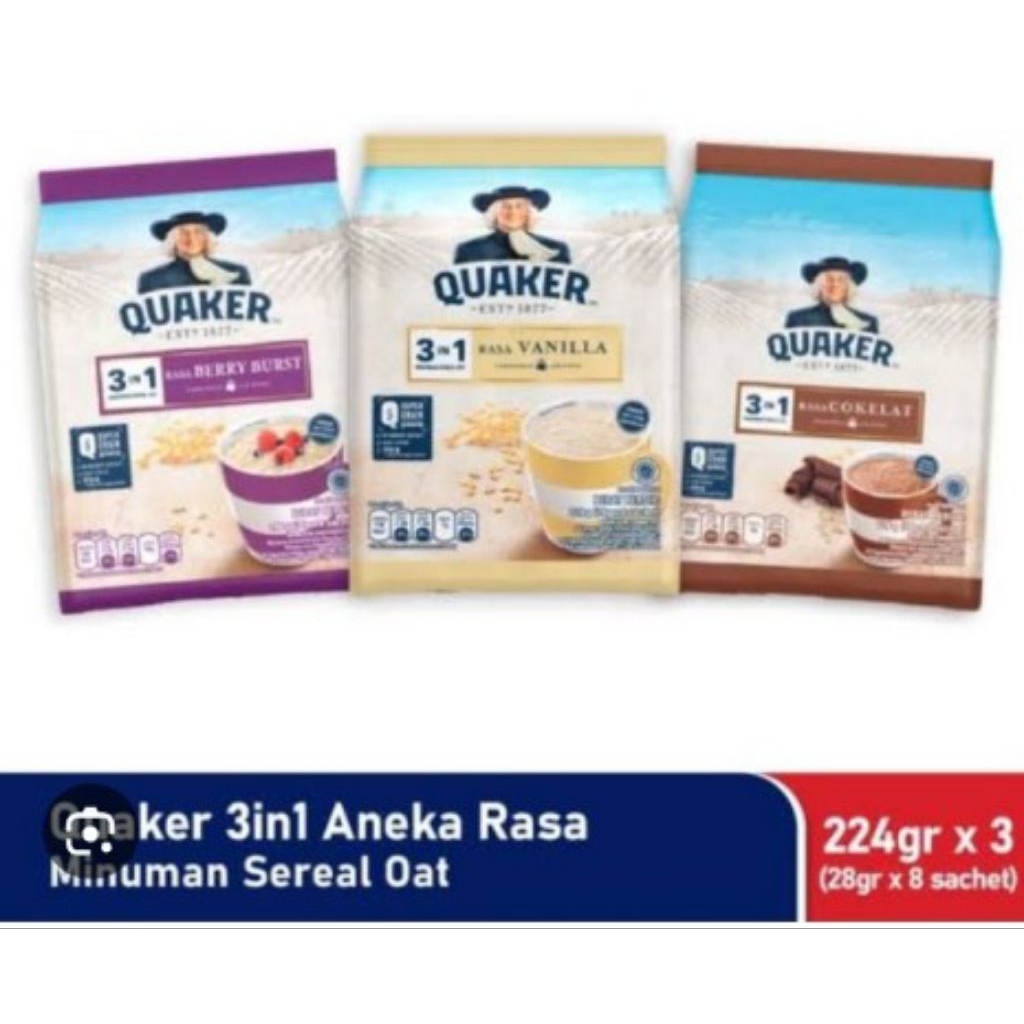 

Oat quaker / oatmeal sarapan sehat / oatmeal gandum / quaker coklat