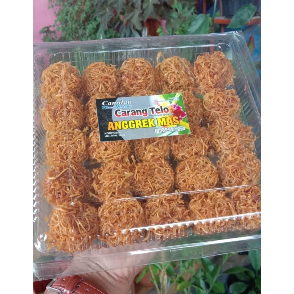 

Carangmas Anggrekkmas isi 25 terbuat dari ubi jalar dan gula metah pilihan