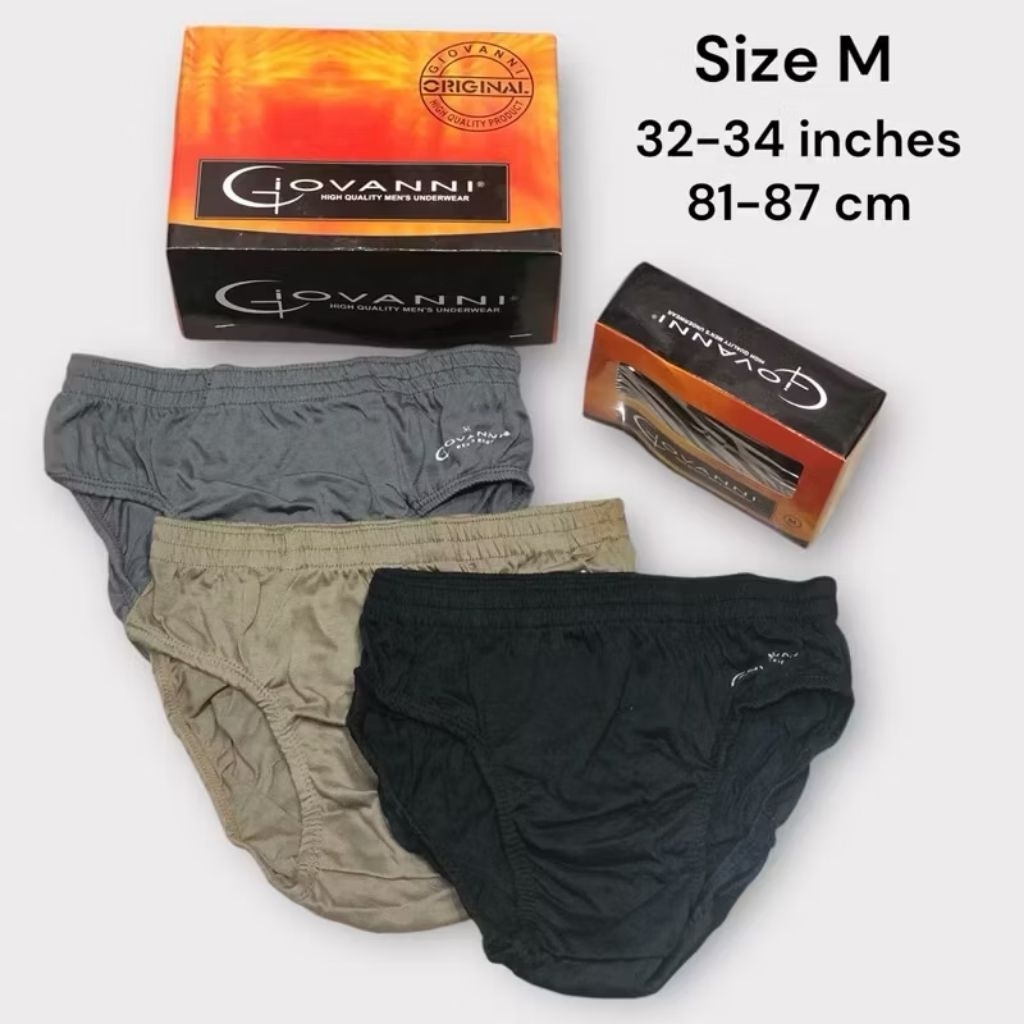 Celana Dalam Pria Giovanni - isi 3pcs || Celana Dalam Pria Murah