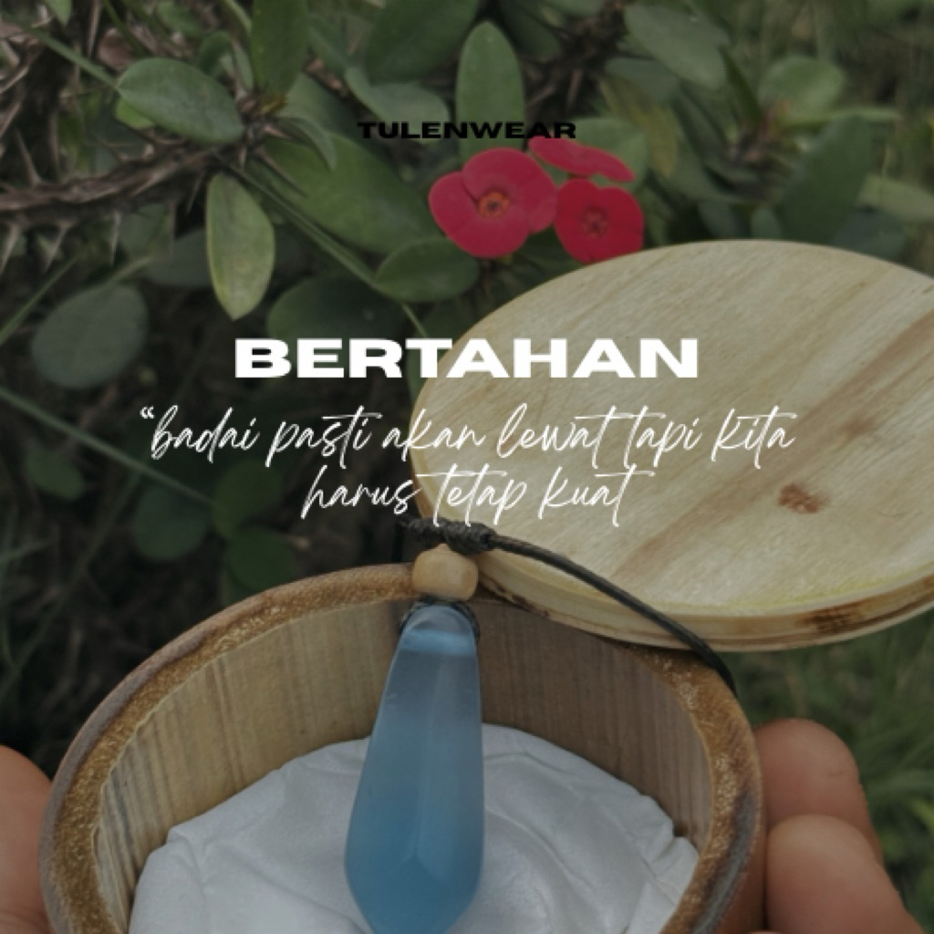 kalung edelweiss | kalung resin | "BERTAHAN"