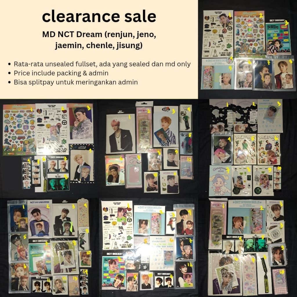 [READY STOCK] CLEARANCE SELL MD NCT DREAM RENJUN JENO JAEMIN CHENLE JISUNG PC HELLO FUTURE GLITCH MO