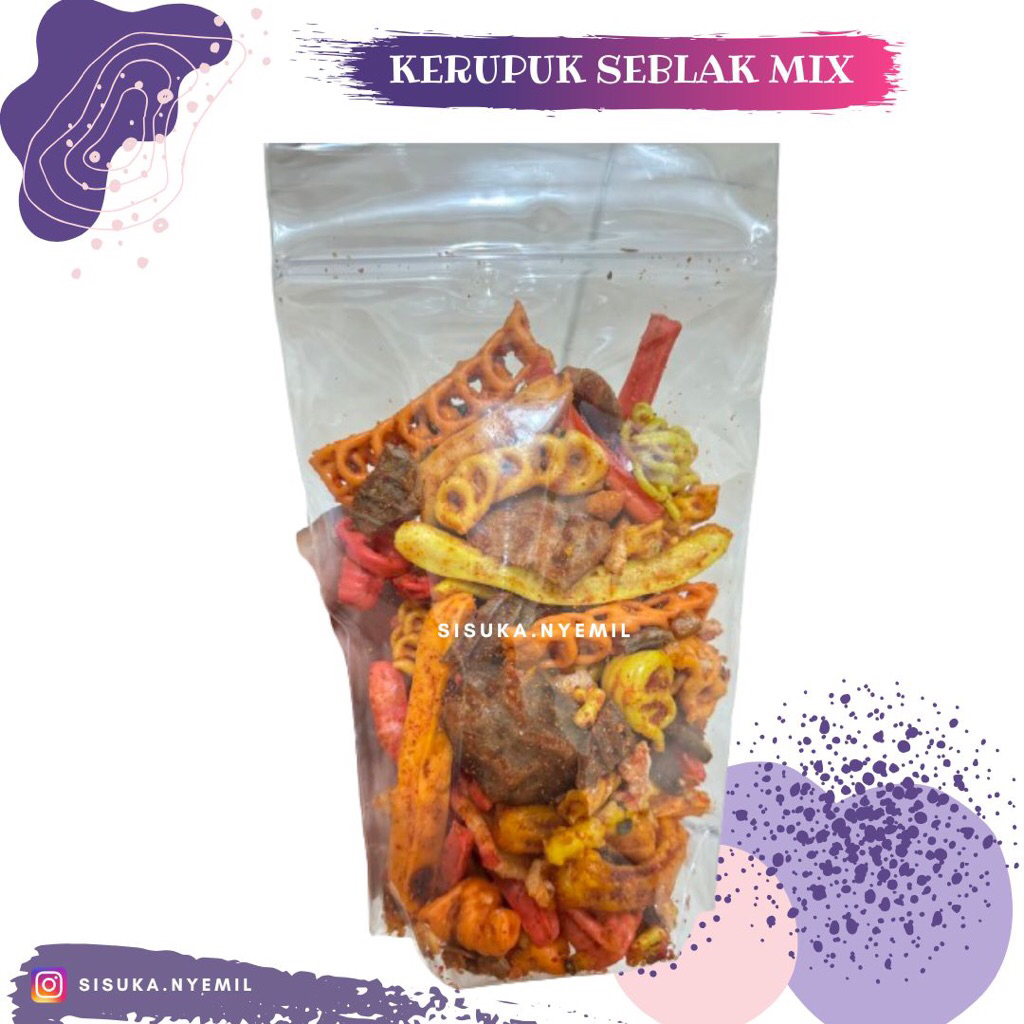 

Kerupuk seblak mix / Kerupuk cikur Berat 100gr