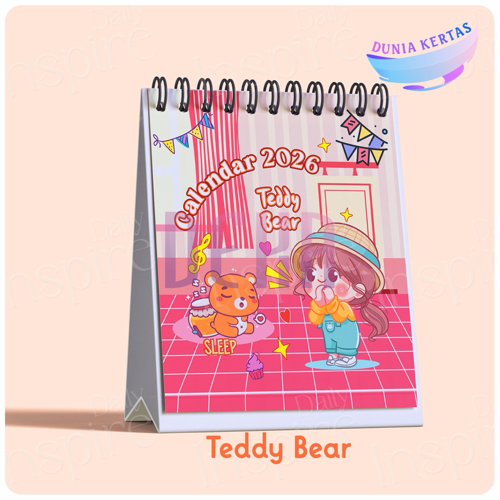 

New year Kalender 2026| Souvenir unik| Ukuran 9x12cm| Calendar meja mini