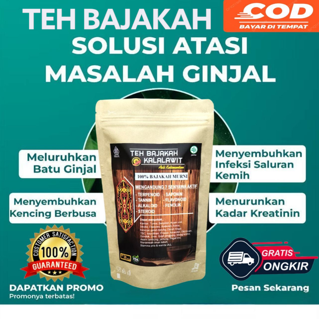 

Teh Herbal Bajakah Kalalawit Merah Ecopack Pouch Untuk Hernia ISK Batu Ginjal