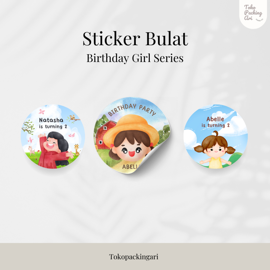 

Sticker Bulat Birthday Girl Series | Sticker Ulang Tahun Anak | Sticker Ulang Tahun Lucu | Sticker Hadiah Ulang Tahun