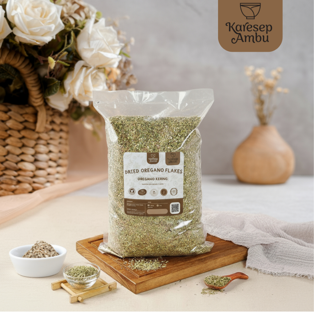 

Oregano Kering / Dried Oregano Flakes 1kg