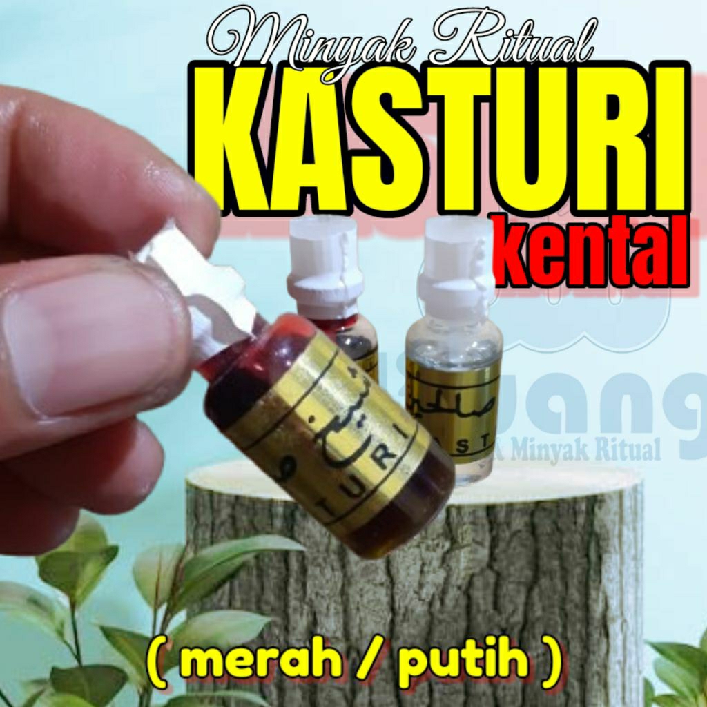 dewangi minyak kasturi merah putih kental asli segel