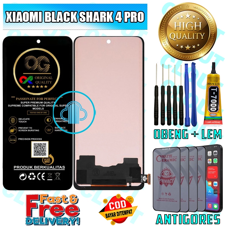 LCD TOUCHSCREEN XIAOMI BLACK SHARK 4 PRO LAYAR SENTUH XIAOMI PRO SERIES ORIGINAL ORI FULLSET OEM