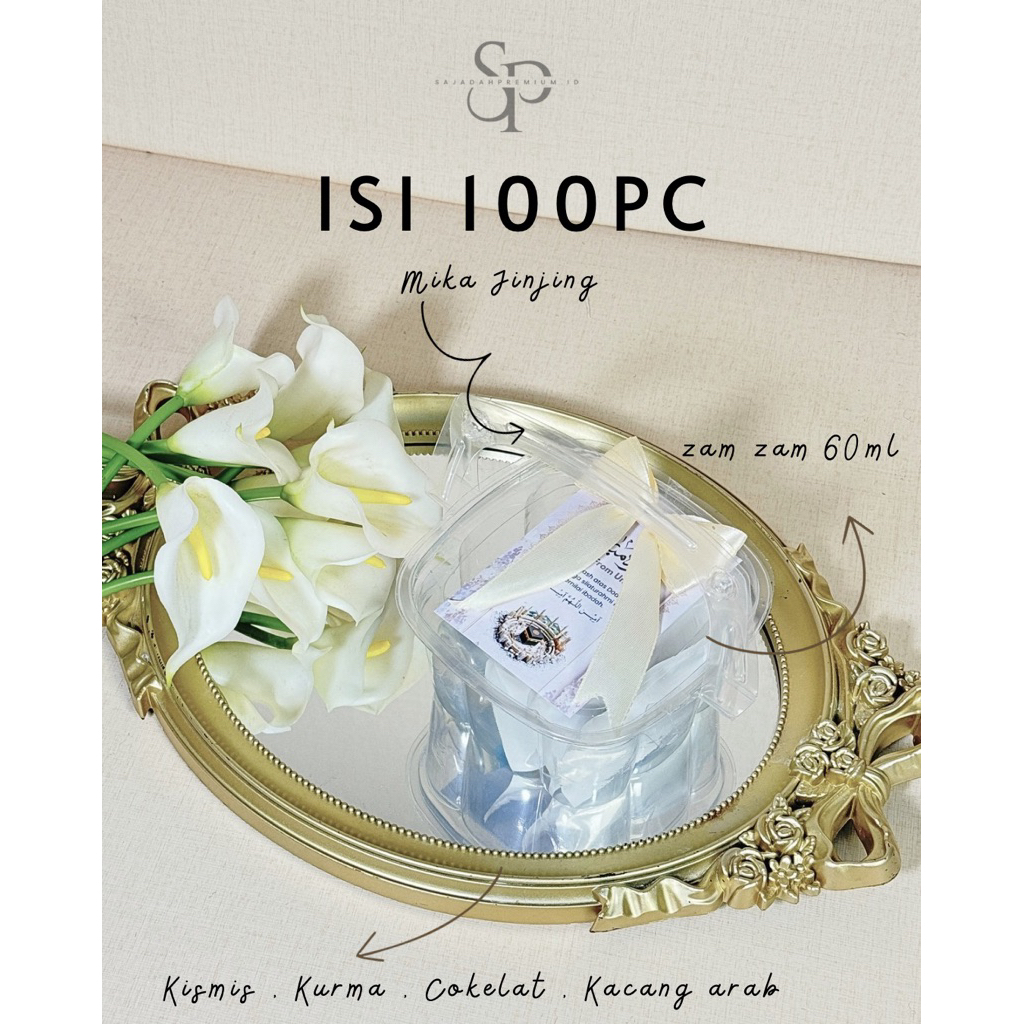 

Oleh oleh umrah haji hampers snack lengkap murah grosir premium isi 25pc 50pc 100pc