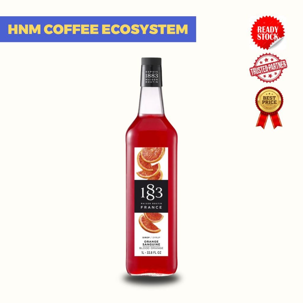 

Blood Orange Syrup 1883 Maison Routin 1L
