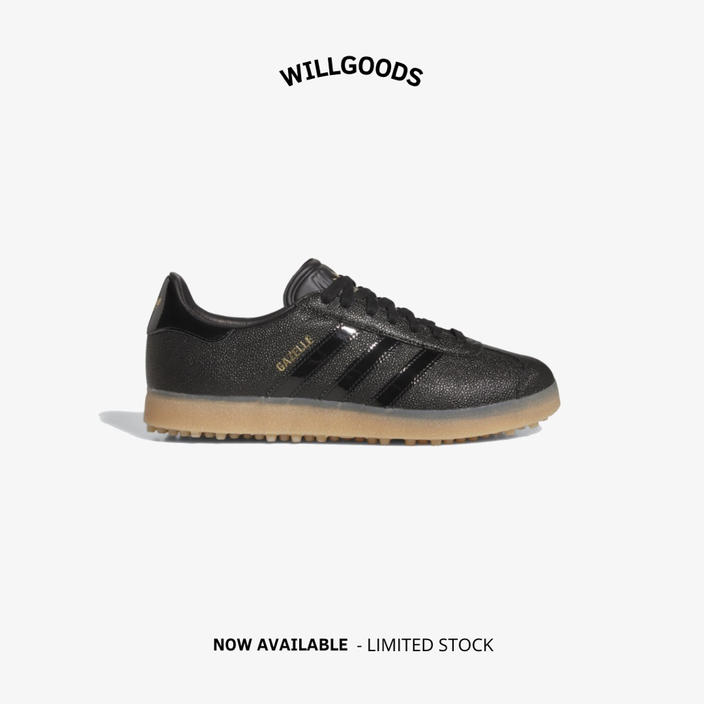Adidas Gazelle Lux Spikeless Golf Core Black Gum Original Resmi