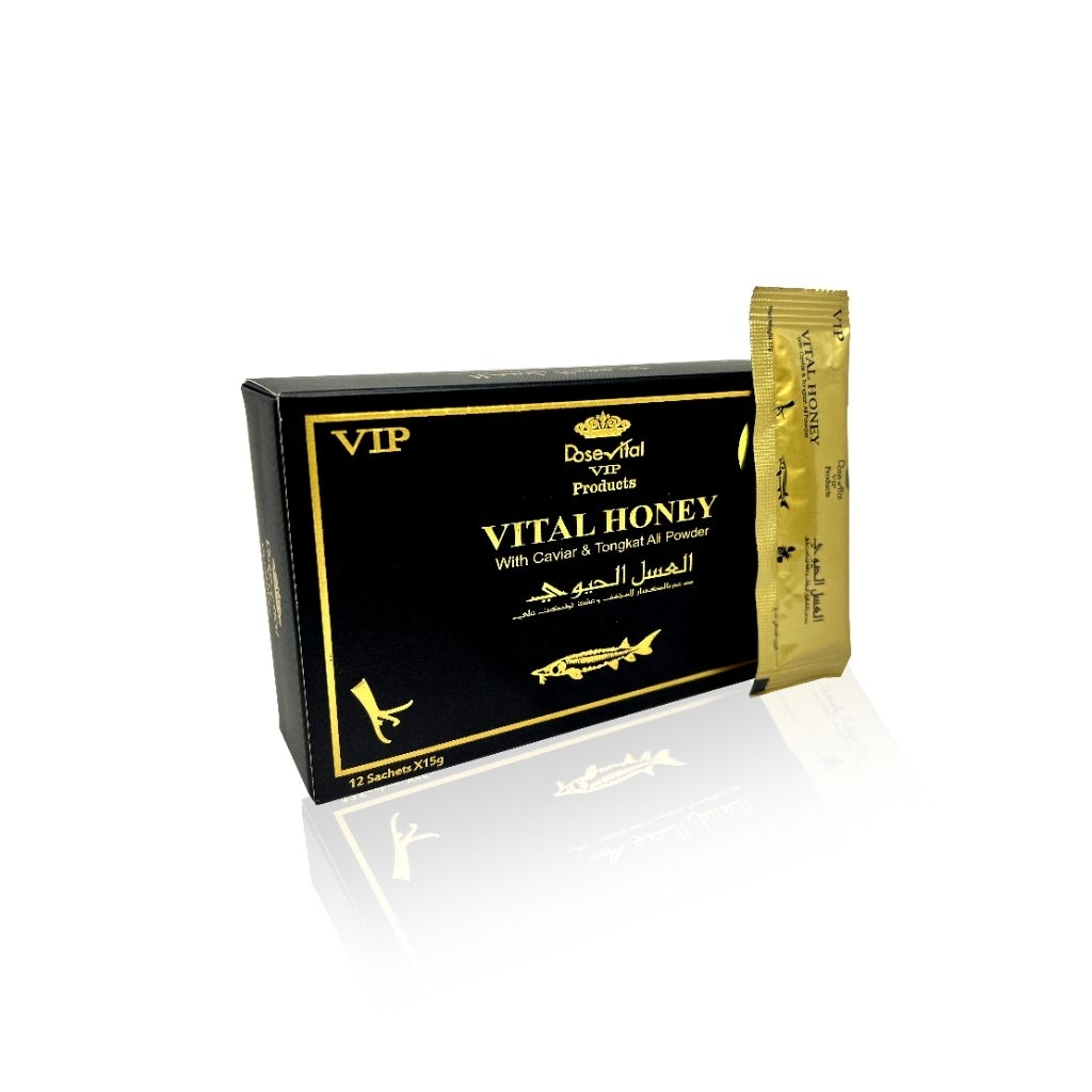 

Vital Honey Madu Arab VIP Original Asli Distributor Resmi 1 Box Isi 12 Sachet Herbal