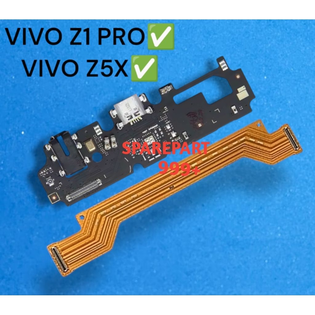 PAPAN CAS VIVO Z1 PRO VIVO Z5X PAPAN KONEKTOR CAS CON CHARGER VIVO Z1 PRO VIVO Z5X ORIGINAL + IC + M
