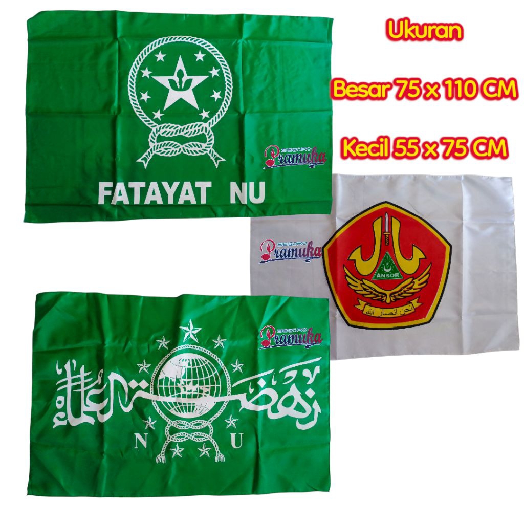 Bendera NU - Bendera ANSOR -Bendera FATAYAT NU