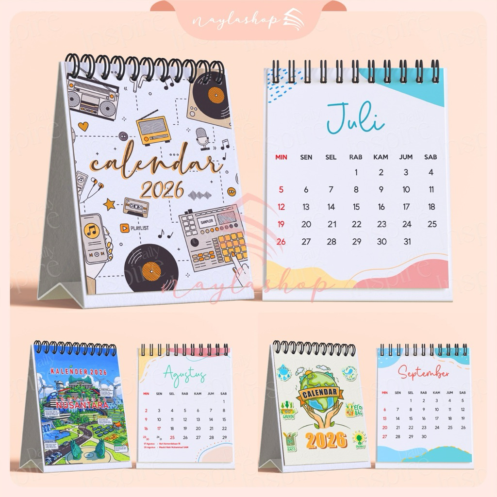 

READY KALENDER MEJA MINI 2026/CALENDAR 2026 /KALENDER KANTOR/KALENDER AESTETIK/CALENDAR 2026
