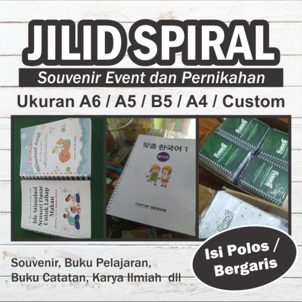 

JILID SPIRAL BUKU CUSTOM