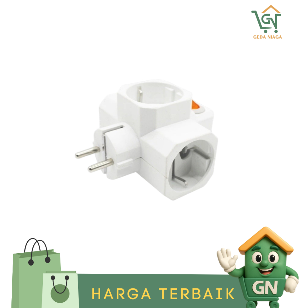 Steker T Kaki 3 Colokan Listrik mikotek / Loyal LY-912