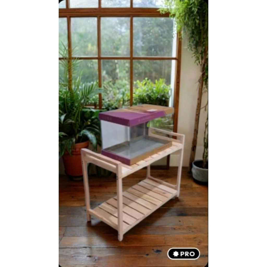 Meja Aquarium minimalis, meja 80 x 40 x 70, meja serbaguna