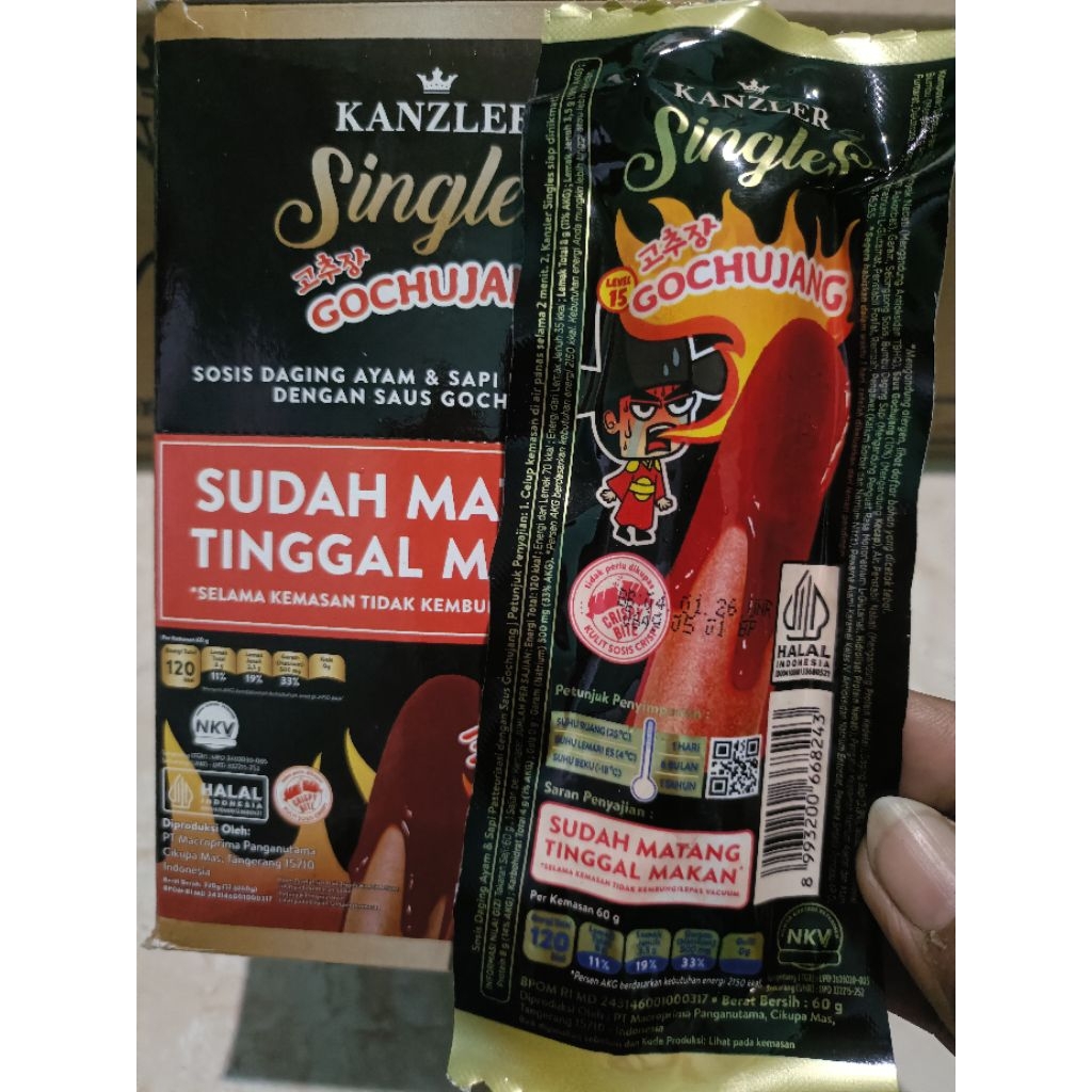 

Sosis Kanzler Rasa Gochujang 65gr isi 12 per Box
