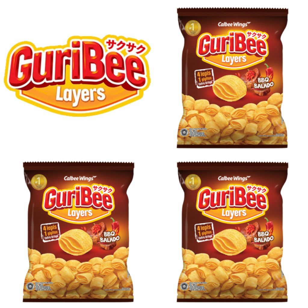 

GuriBee Layers Barbekiu Balado 65 Gr
